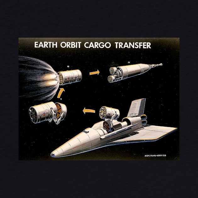 Earth Orbit Cargo Transfer Concept Art by Big Term Designs